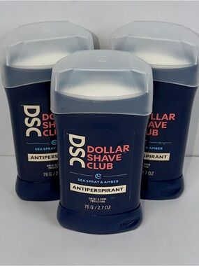 Dollar Shave Club Antiperspirant Set of 3 Sea Spray and Amber
